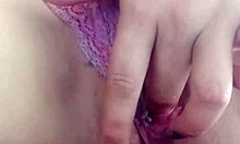 She masturbates her wet pussy until she reaches orgasm and squirts