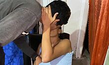 latina secretary asks for tit milking in office fantasy