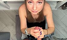 Amelie Dubon Jerking Off Cute Blonde Babe To Orgasm And Cumshot