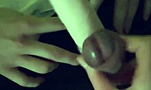 frottage handjob with strap on for kinky couple