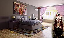 Sexy redhead boss fucks mother-in-law outdoors!