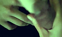 frottage handjob with strap on for kinky couple