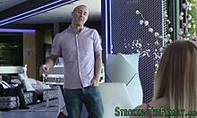 slutty teen sucking stepbro hard 😈