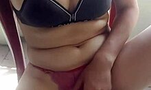 She masturbates her wet pussy until she reaches orgasm and squirts