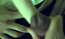 frottage handjob with strap on for kinky couple