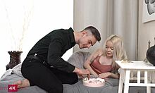 Rebecca Nikson celebrates birthday with cake surprise