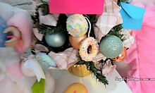 Mrs. Santa Claus Cosplays And Uses Hitachi For Intense Female Orgasm