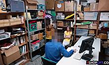 punished russian slender teen feels intense emotions during office fuck