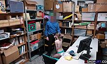 punished russian slender teen feels intense emotions during office fuck