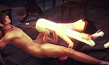 in seven deadly sins hentai 3d, elizabeth liones gets blowjob and fucked with creampie