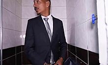 Who knew the bathroom employee was so hot to fuck?