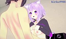 inugami korone and nekomata okayu intense creampie sex in hololive vtuber hentai