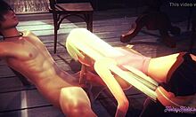 in seven deadly sins hentai 3d, elizabeth liones gets blowjob and fucked with creampie