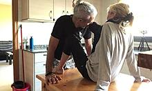 hey, wanna see us making love in the kitchen with hot action?