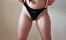 Young slut with big ass masturbates wetly