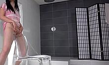 Czech Teen Pisses Into Glass!