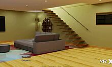 anime babe retrieving past with anal in lingerie scene