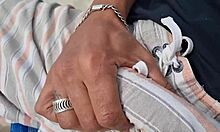 i'm latina on copacabana beach, bent over for anal