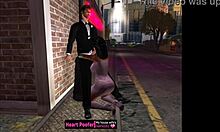 We rushed home after the party