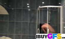 Teen Rubbing Pussy and Fingering in Shower