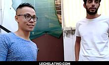 Hell Yeah! Big Dick Latinos in Hot Gay Threesome with Facial Cumshot