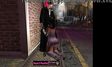 We rushed home after the party