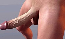 Huge white dick bounces in shocking 3D hentai animation