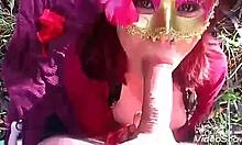 we found the latina touching herself in the forest and gave her anal and sucking for being a slut