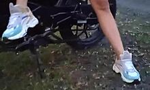 Are you showing your big tits and pussy outdoors?