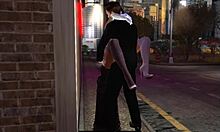 We rushed home after the party