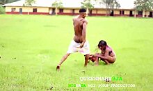 She couldn't withstand my hardcore fuck in the field she had to get up and run for her life