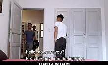 Hell Yeah! Big Dick Latinos in Hot Gay Threesome with Facial Cumshot