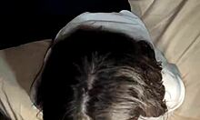 Teen’s so turned on by my hard rod, can’t hold back!