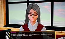 erotic teen redhead with small tits in homemade cartoon family game