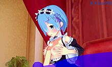 uhh, emilia, rem, subaru natsuki goin' hard in re zero hentai!