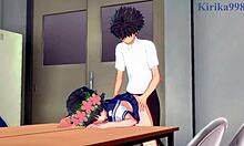 Mikoto Misaka and Kuroko Shirai get wild in intense hentai railgun sex.