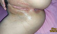 Stepsister Shows Wet Pussy On Bed