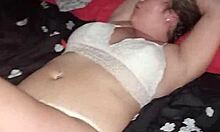 Blonde Spaniard wakes me with her huge cock rubbing