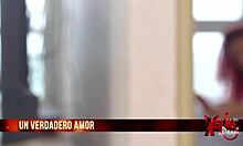 muscular dark guy enjoys time with skinny redhead venezuelan in bed