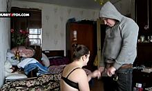 Dirty Slut Wife Opens Door for Cock Creampie