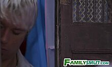 teen scout in uniform caught showing off her talents to family group 😏