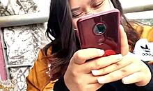 This hot couple got caught banging on the balcony right in front of neighbors