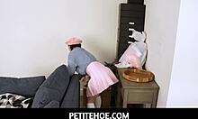 Petitehoe, tiny neighbor Kimmy Kim fits it all in tight