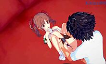 Mikoto Misaka and Kuroko Shirai get wild in intense hentai railgun sex.