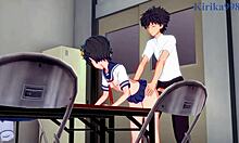 Mikoto Misaka and Kuroko Shirai get wild in intense hentai railgun sex.