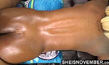 Daddy's girl gets her shaved pussy pounded by BBC