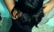 Latina with brown eyes gets fucked against the wall