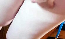 blonde teen milf deepthroats and gets doggystyled creampie outdoors