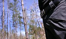 Can you believe cristall gloss deepthroats cock in public and swallows cum close-up?