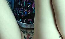 nastya fox fucks herself with dildo, clips clit and nipples